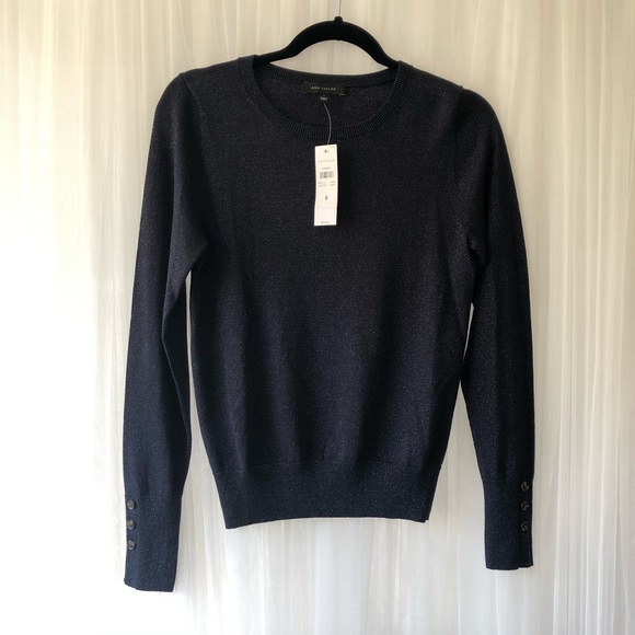 Ann Taylor Sweaters - Ann Taylor navy sweater with sparkles NWT